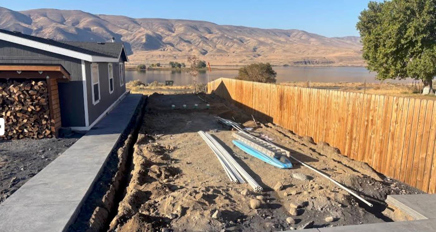 Irrigation system PVC pipe layout